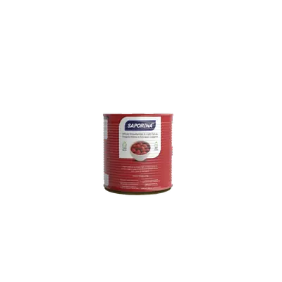 Saporina whole strawberries in light syrup - 1 kg tin can
